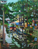 7.	Bethany Beach Canal View, North (from life), oil on masonite, 14” x 11”, © 2012