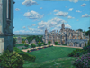 19.	View of Harlaxton, oil on canvas, 21” x 28”, © 2013