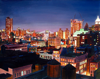 2.	New York City Night, oil on canvas, 48” x 60”,  2008