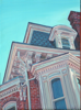 8.	Westminster Architectural Detail, oil on masonite, 12” x 9”,  2008