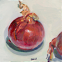 26.	Bermuda Onion (from life), oil on masonite, 5” x 5”, © 2007